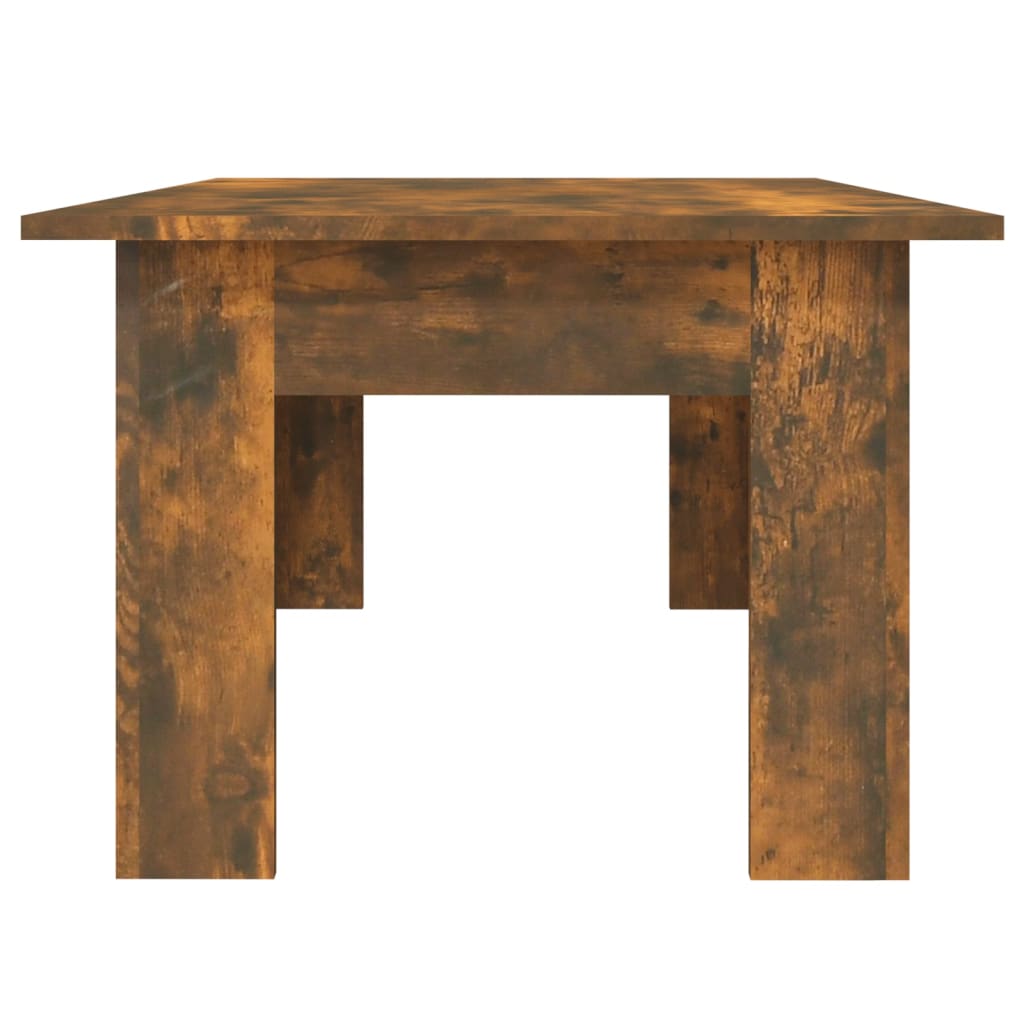 vidaXL Kavos staliukas, dūminio ąžuolo, 100x60x42cm, apdirbta mediena