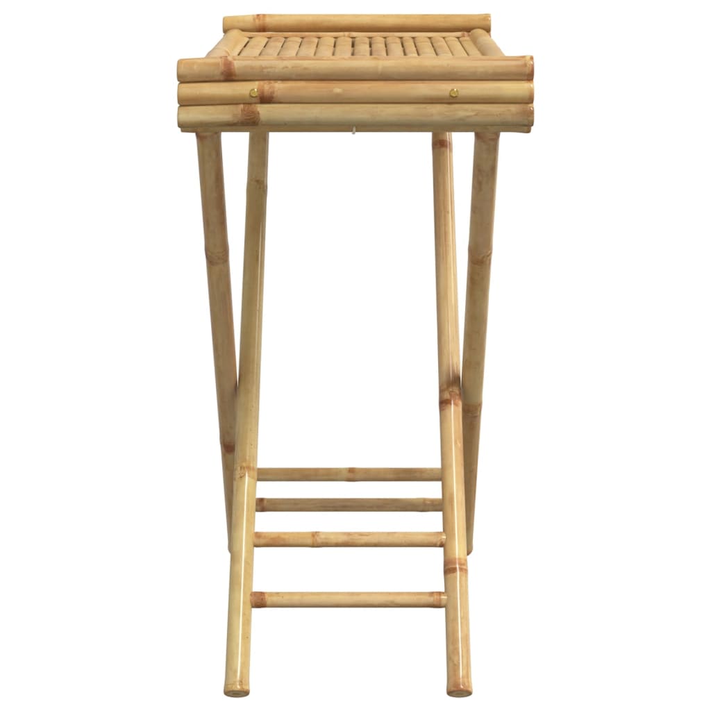 vidaXL Sulankstomas padėklas-staliukas, 70,5x42,5x80cm, bambukas