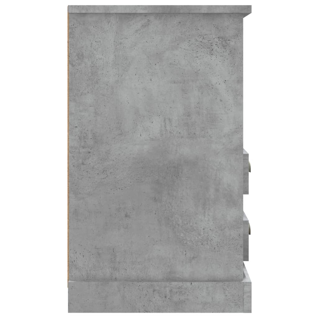 vidaXL Naktinės spintelės, 2vnt., betono pilkos spalvos, 43x36x60cm