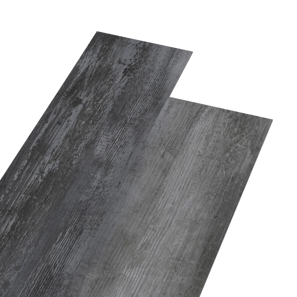 vidaXL Grindų plokštės, pilkos, PVC, 4,46m², 3mm, blizgios, nelipnios