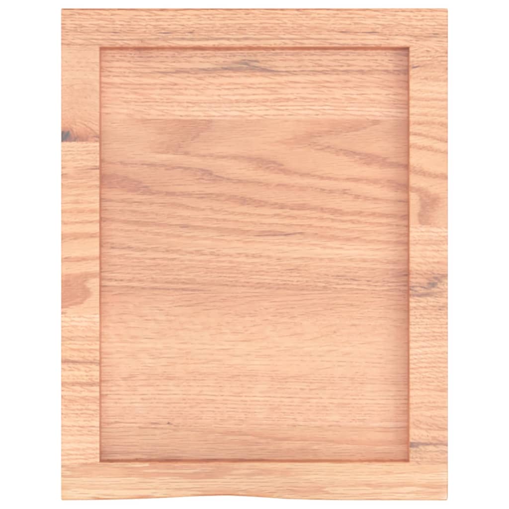 vidaXL Vonios stalviršis, šviesiai rudas, 40x50x(2-4) cm, mediena