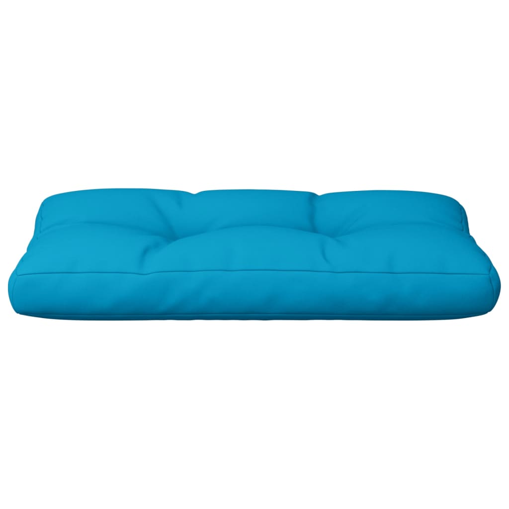 vidaXL Paletės pagalvėlė, mėlynos spalvos, 80x40x12cm, audinys