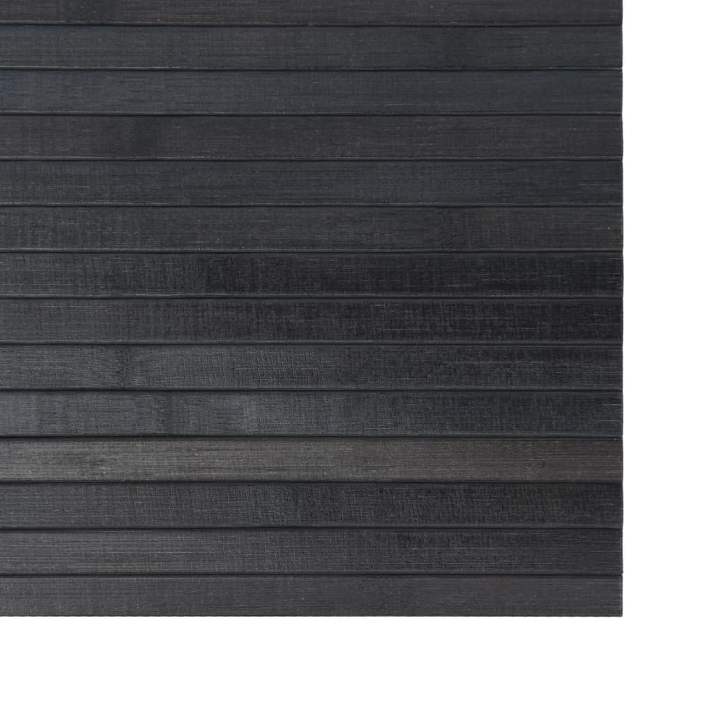 vidaXL Kilimas, pilkos spalvos, 70x200cm, bambukas, stačiakampis