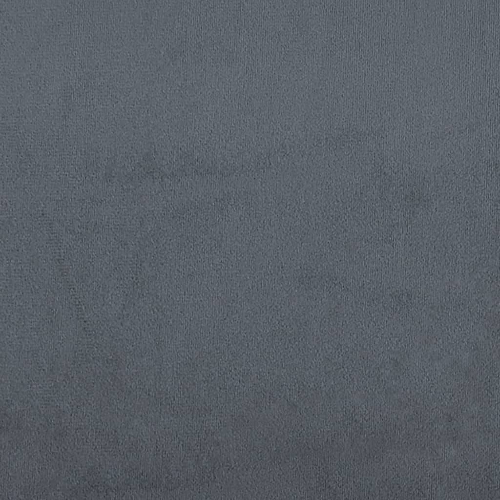 vidaXL Suoliukas, tamsiai pilkos spalvos, 81,5x41x49cm, aksomas