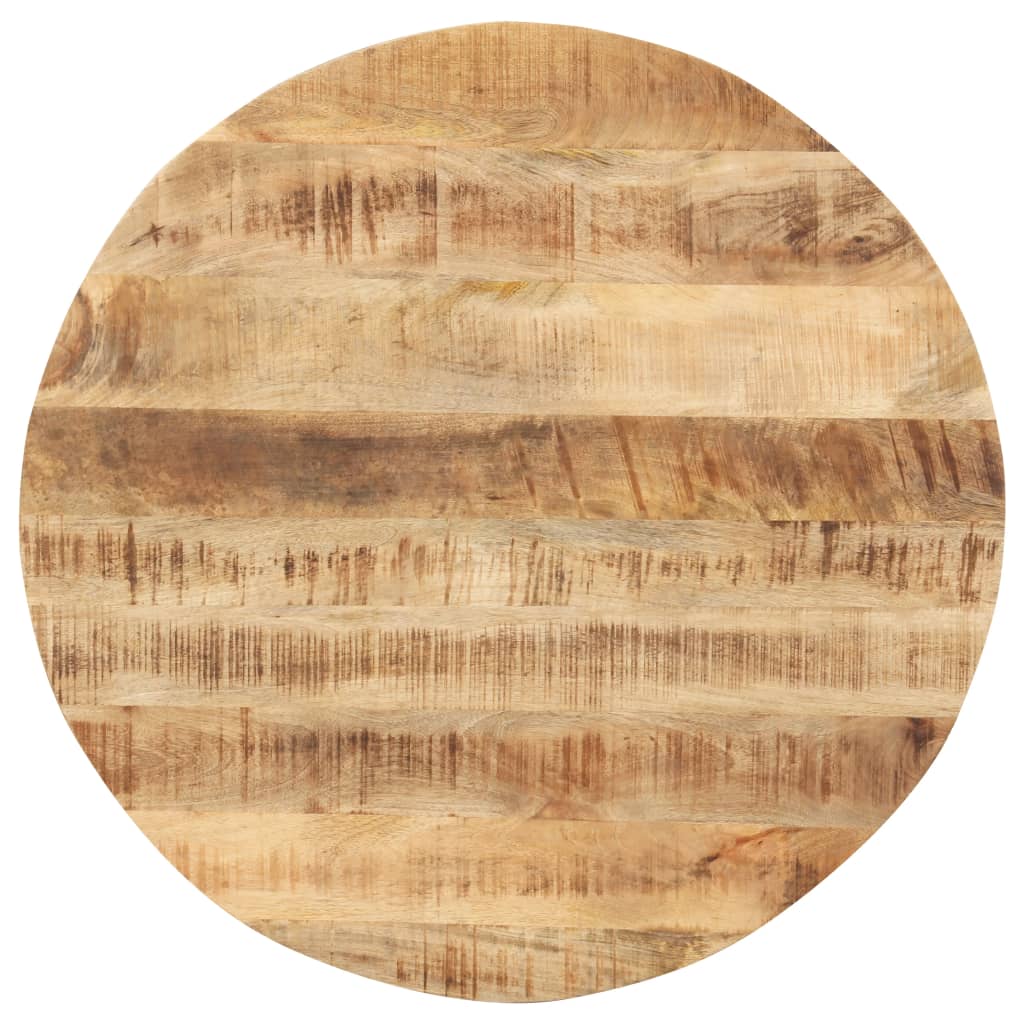 vidaXL Stalviršis, 80cm, mango medienos masyvas, apskritas, 15-16mm