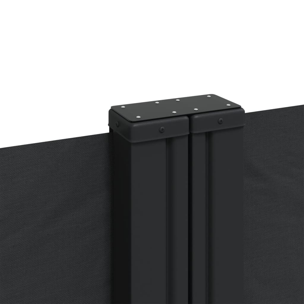 vidaXL Ištraukiama šoninė markizė, juodos spalvos, 200x600cm