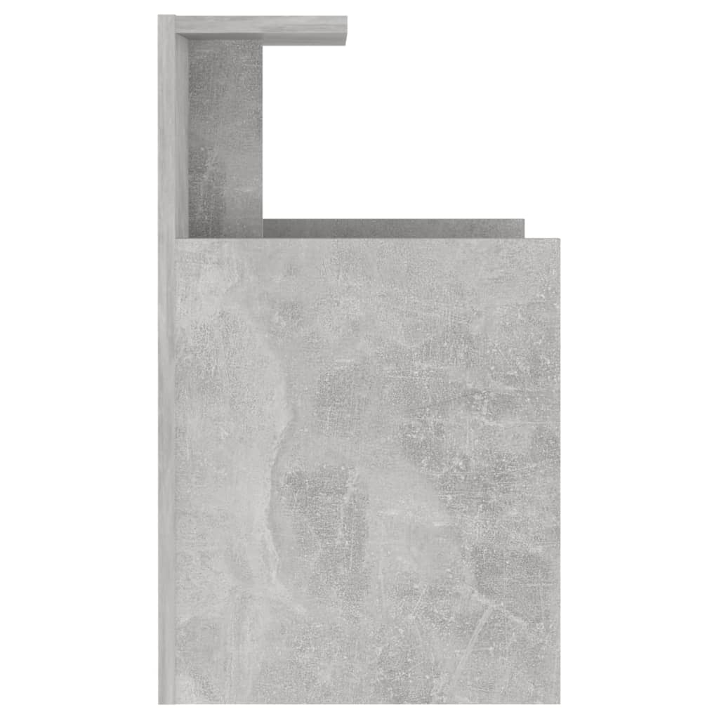 vidaXL Naktinė spintelė, betono pilkos spalvos, 40x35x60cm, MDP