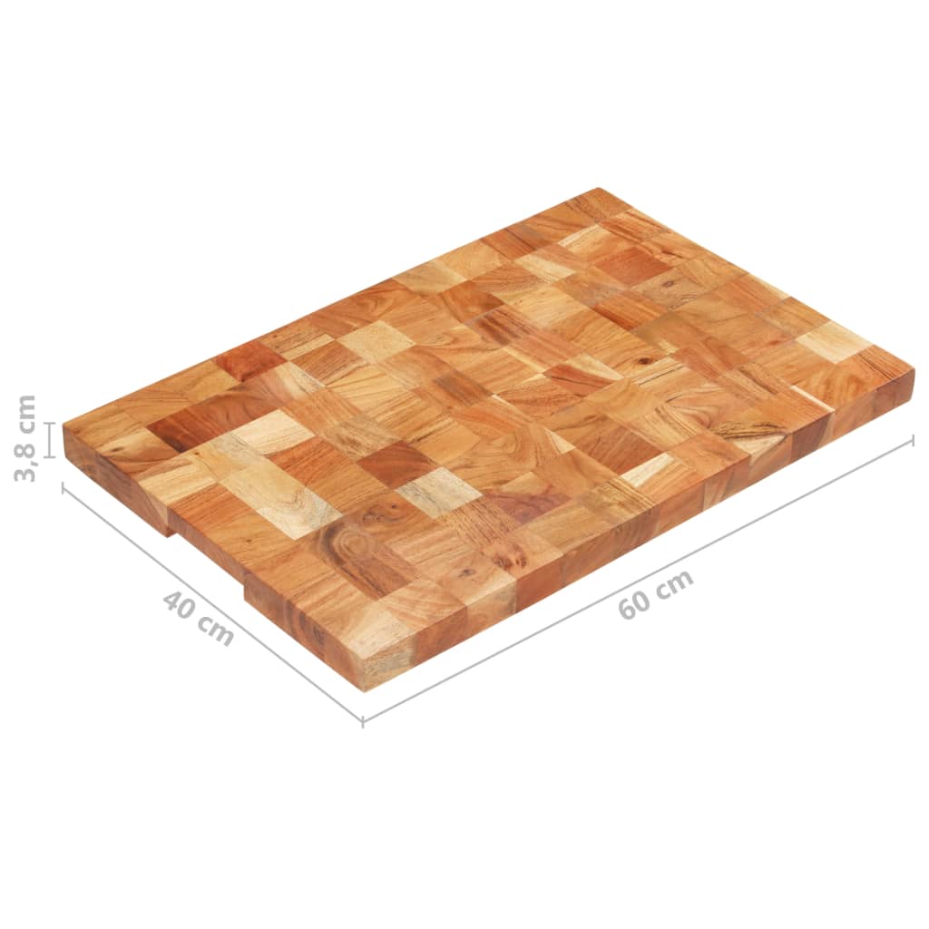 vidaXL Pjaustymo lentelė, 60x40x3,8cm, akacijos medienos masyvas