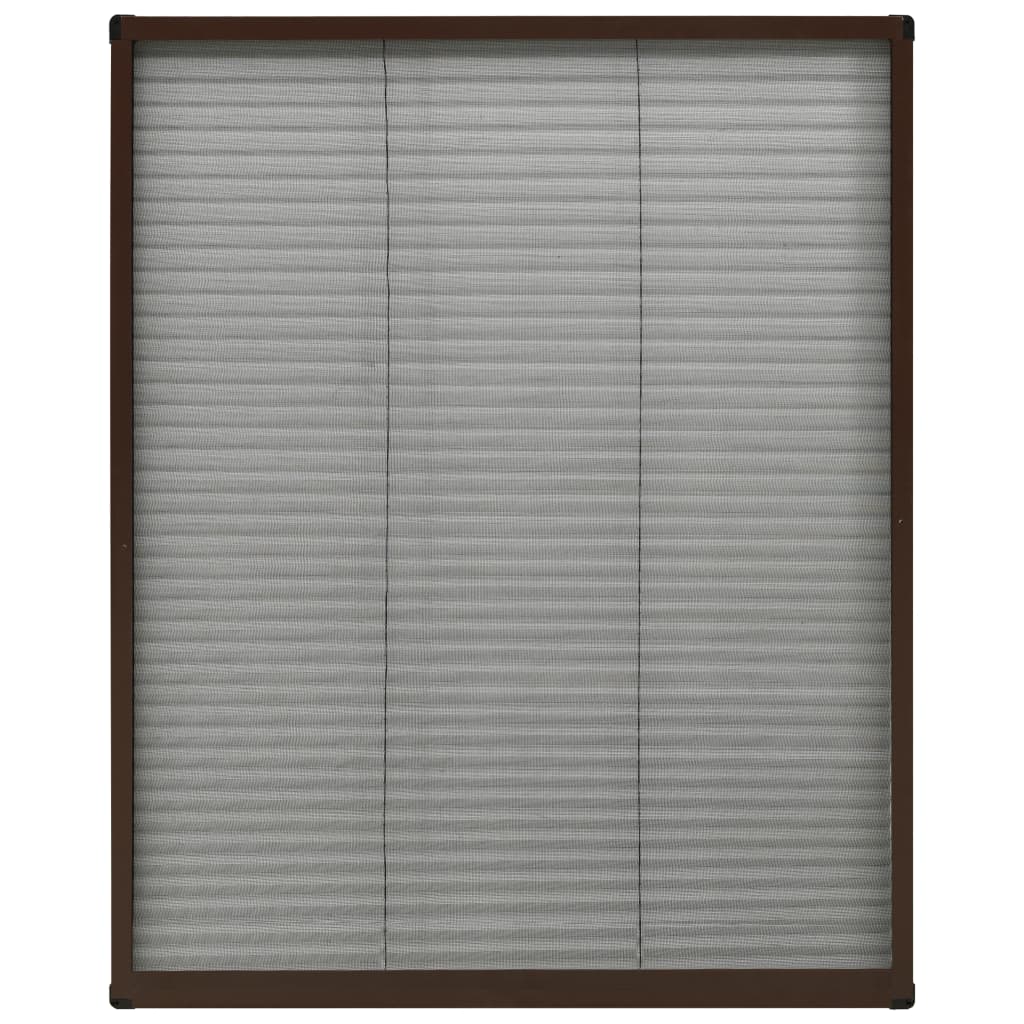 vidaXL Tinklelis nuo vabzdžių langams, rudas, 80x100cm, aliuminis