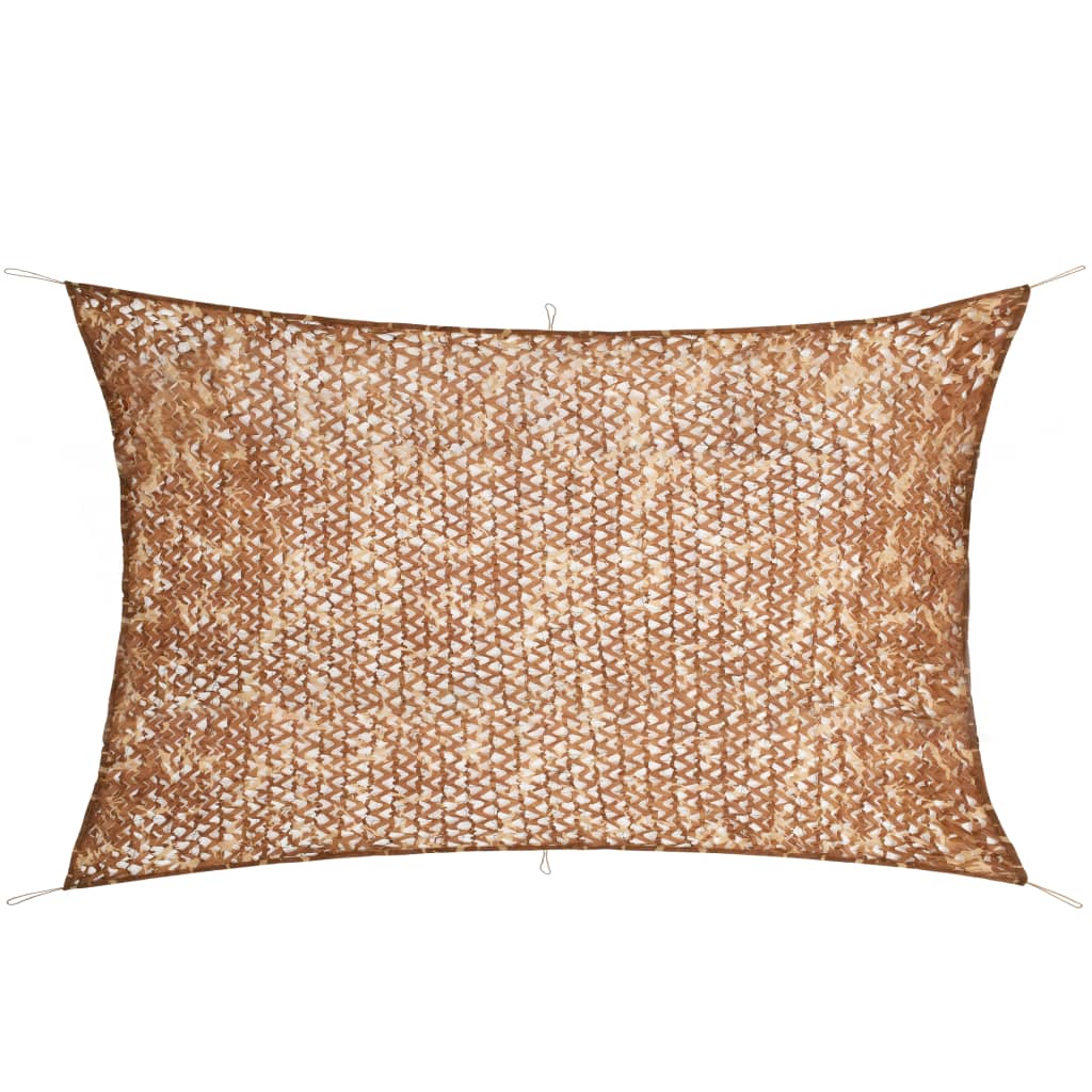vidaXL Kamufliažinis tinklas su laikymo krepšiu, smėlio spalvos, 2x8m