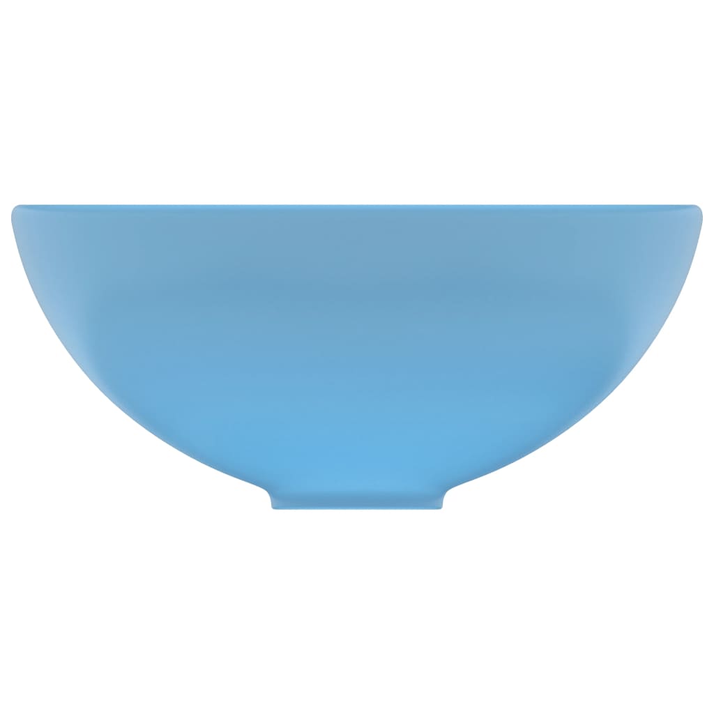 vidaXL Prabangus praustuvas, matinis mėlynas, 32,5x14cm, keramika