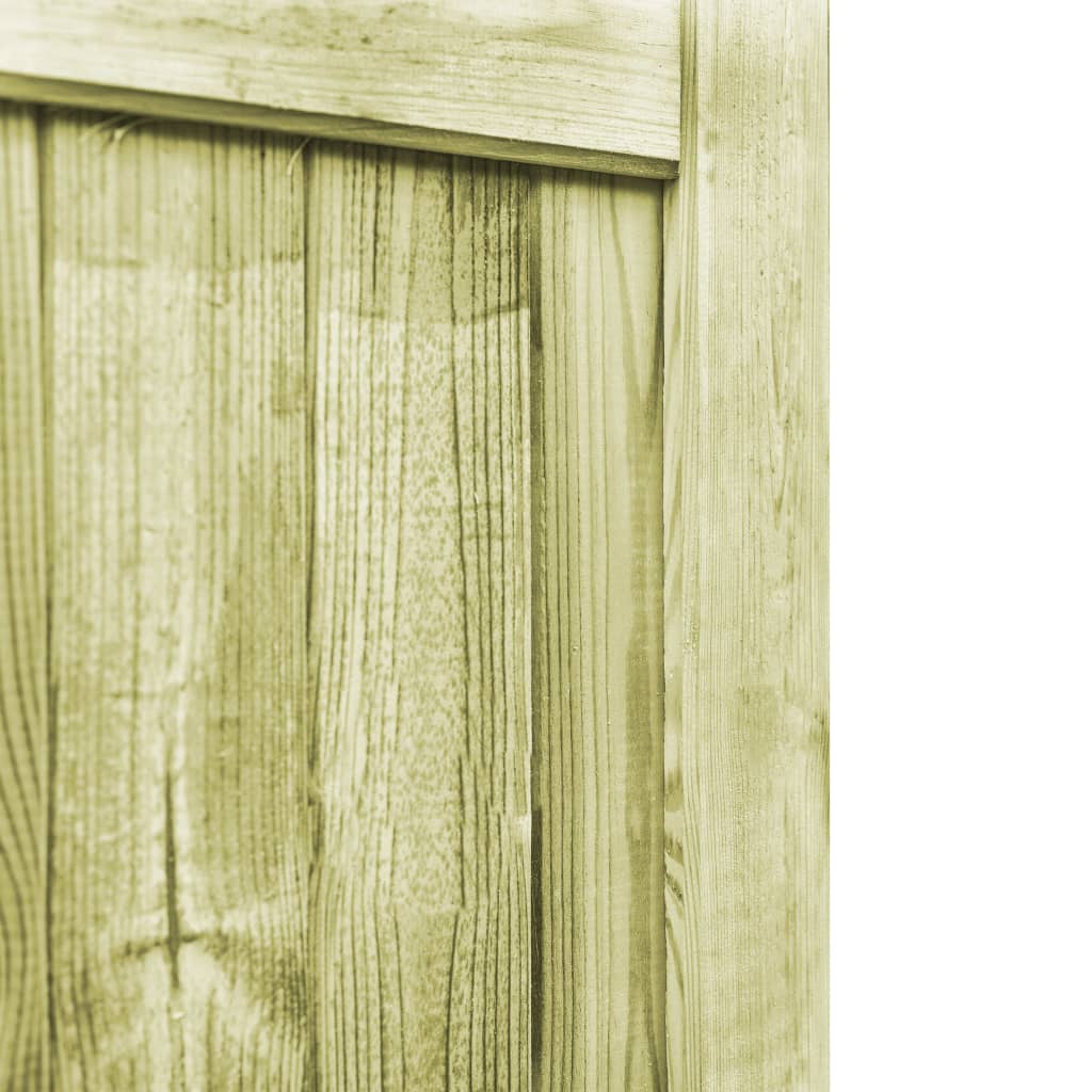 vidaXL Sodo vartai, 2vnt., 300x75cm, impregnuota pušies mediena