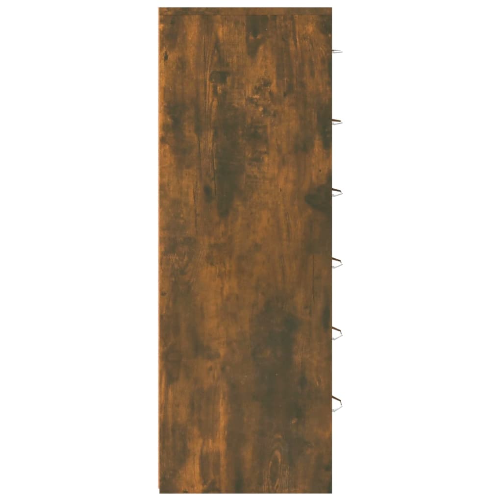 vidaXL Šoninė spintelė su 6 stalčiais, ąžuolo, 50x34x96cm, mediena