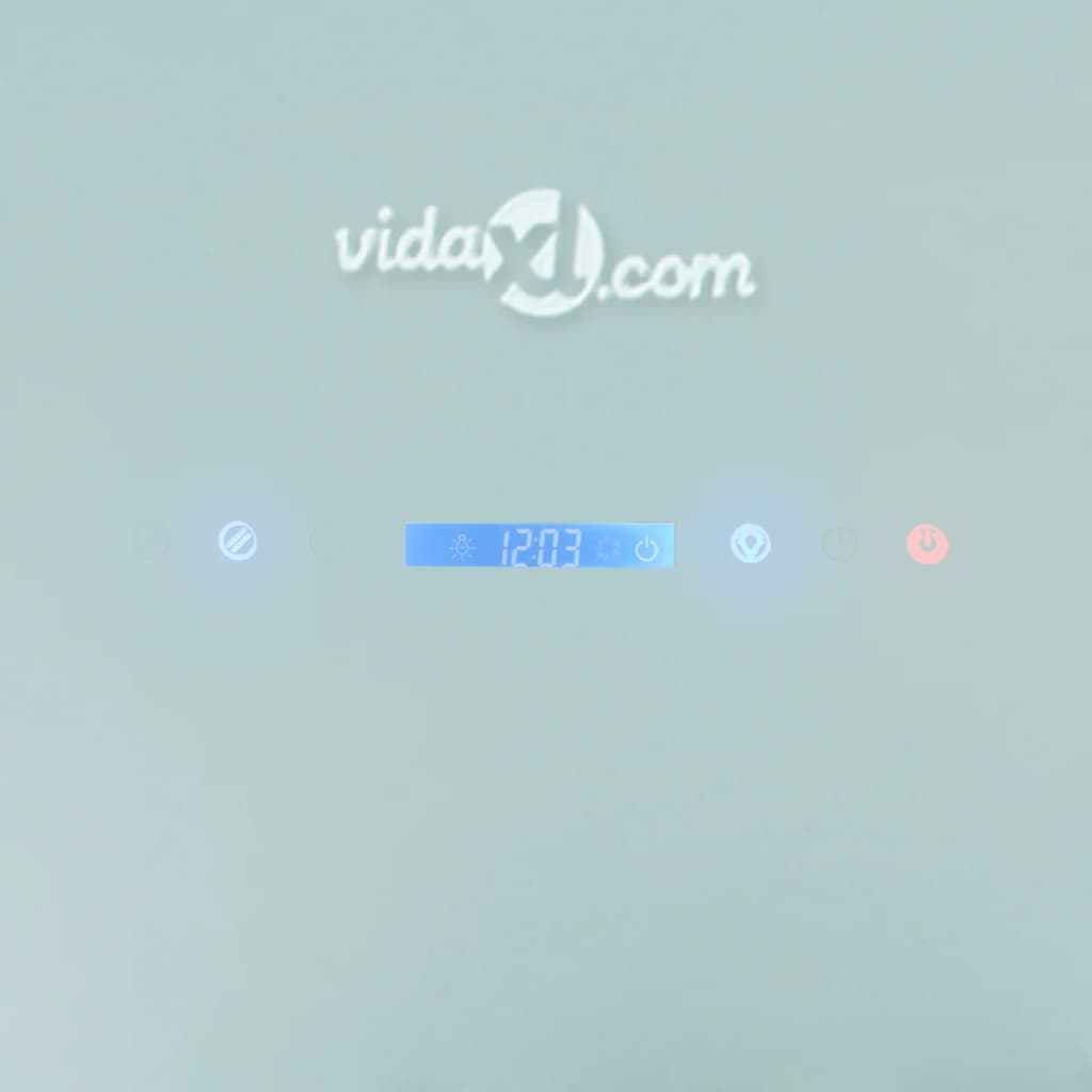 vidaXL Gartraukis su jutikliniu ekranu, baltos spalvos, 900mm
