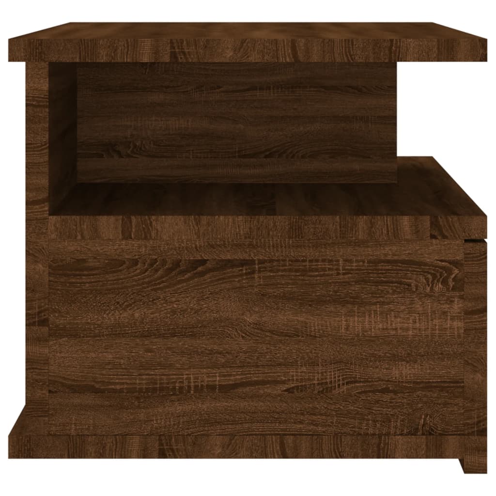vidaXL Pakabinamas naktinis staliukas, rudas, 40x31x27cm, mediena