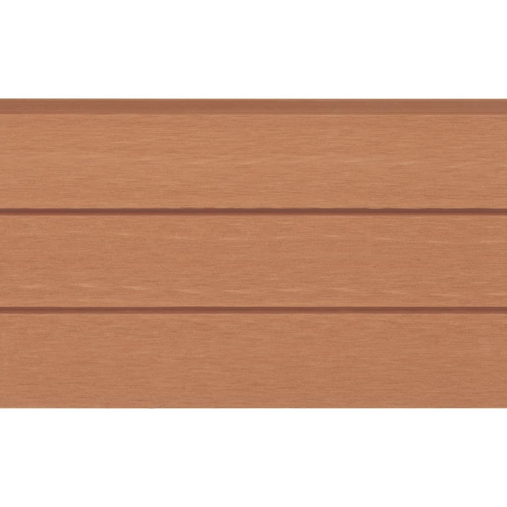 vidaXL Tvoros rinkinys, rudas, 872x187cm, WPC, 5 kvadratinės
