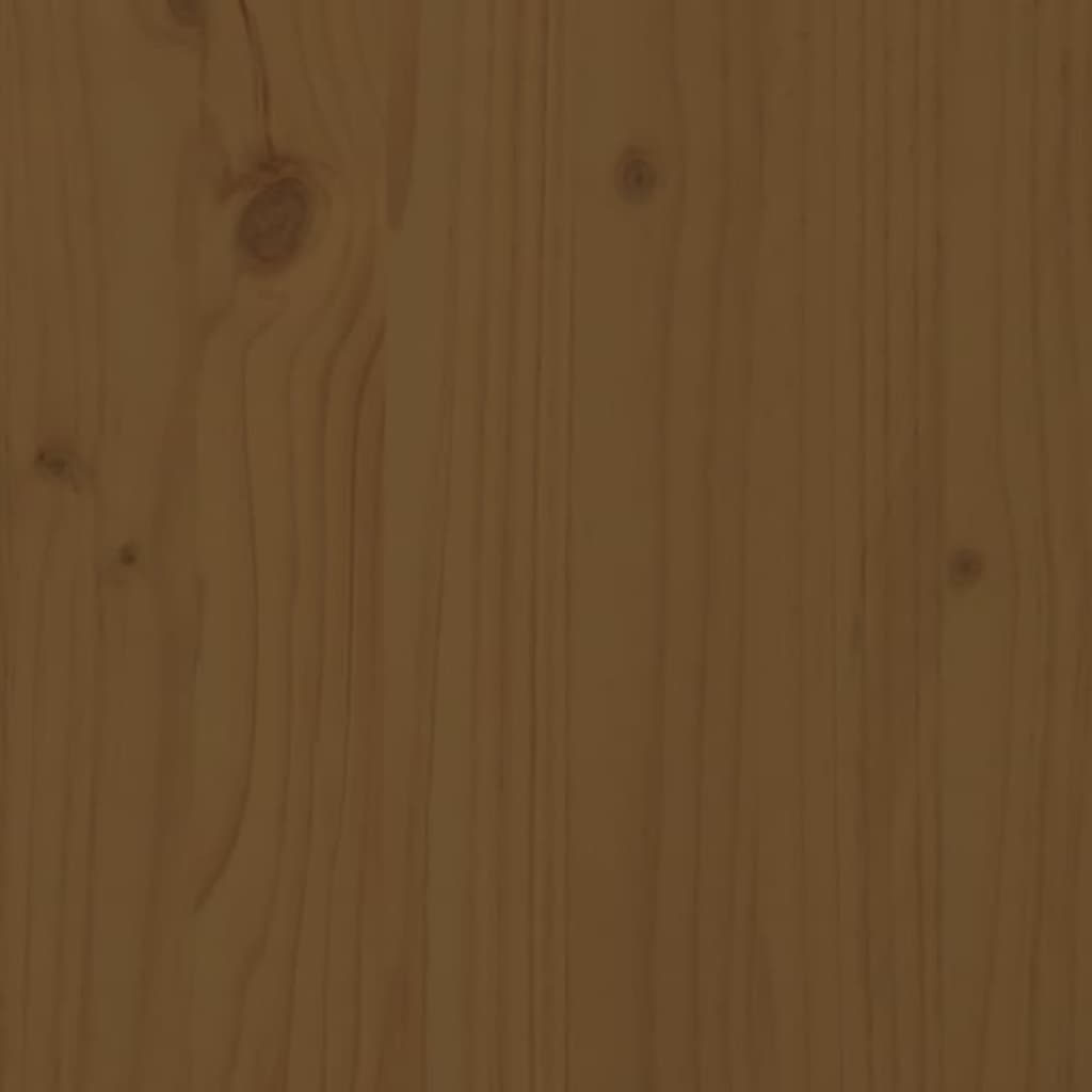 vidaXL Augalų stovas, medaus rudas, 104,5x25x109,5cm, pušies masyvas