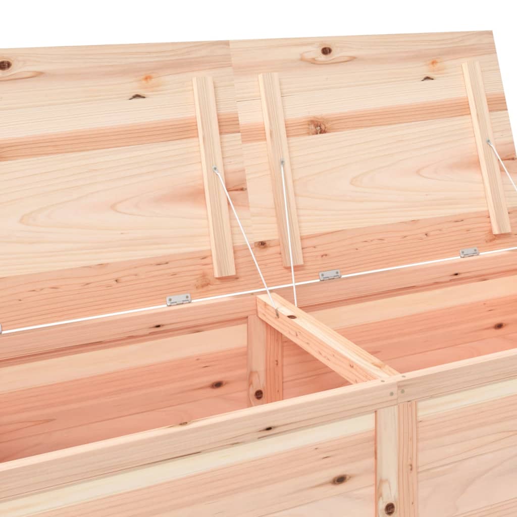 vidaXL Lauko dėžė pagalvėlėms, 150x50x56cm, eglės medienos masyvas