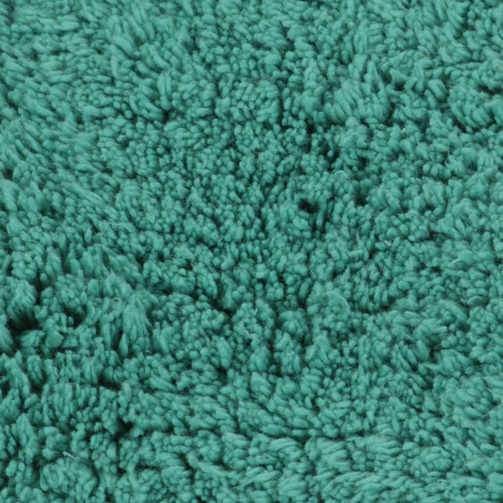 vidaXL Vonios kilimėlių rinkinys, 3d., turkio spalvos, audinys