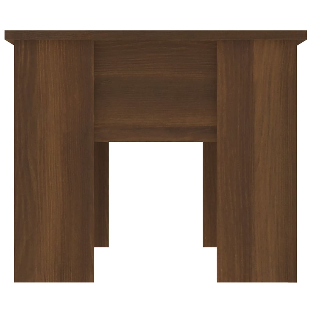 vidaXL Kavos staliukas, rudas ąžuolo, 79x49x41cm, apdirbta mediena