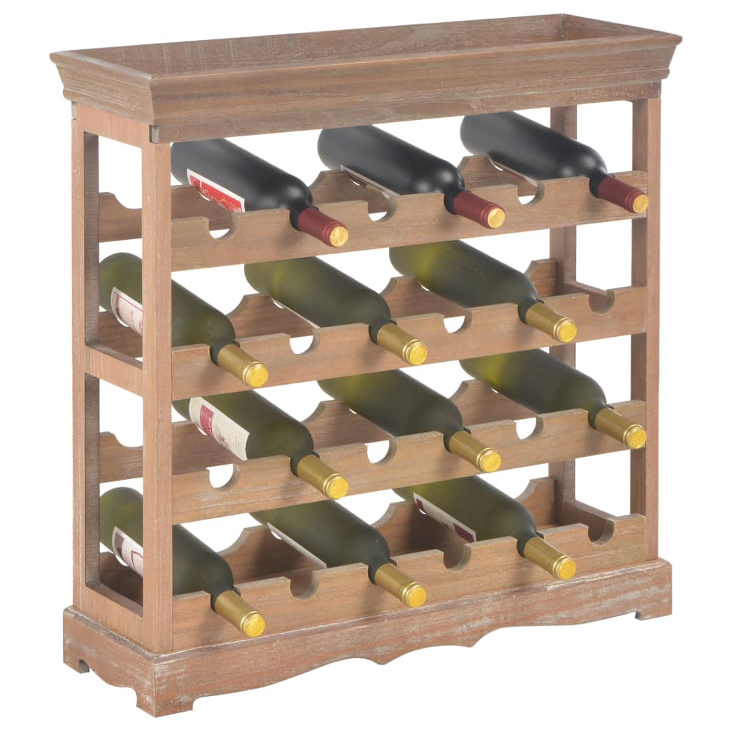 vidaXL Spintelė vynui, rudos spalvos, 70x22,5x70,5cm, MDF