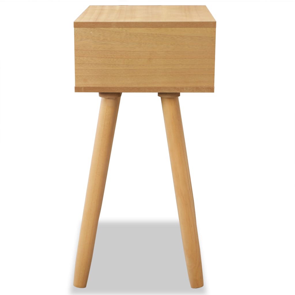 vidaXL Naktiniai staliukai, 2vnt., pušies mediena, 40x30x61cm, rudi