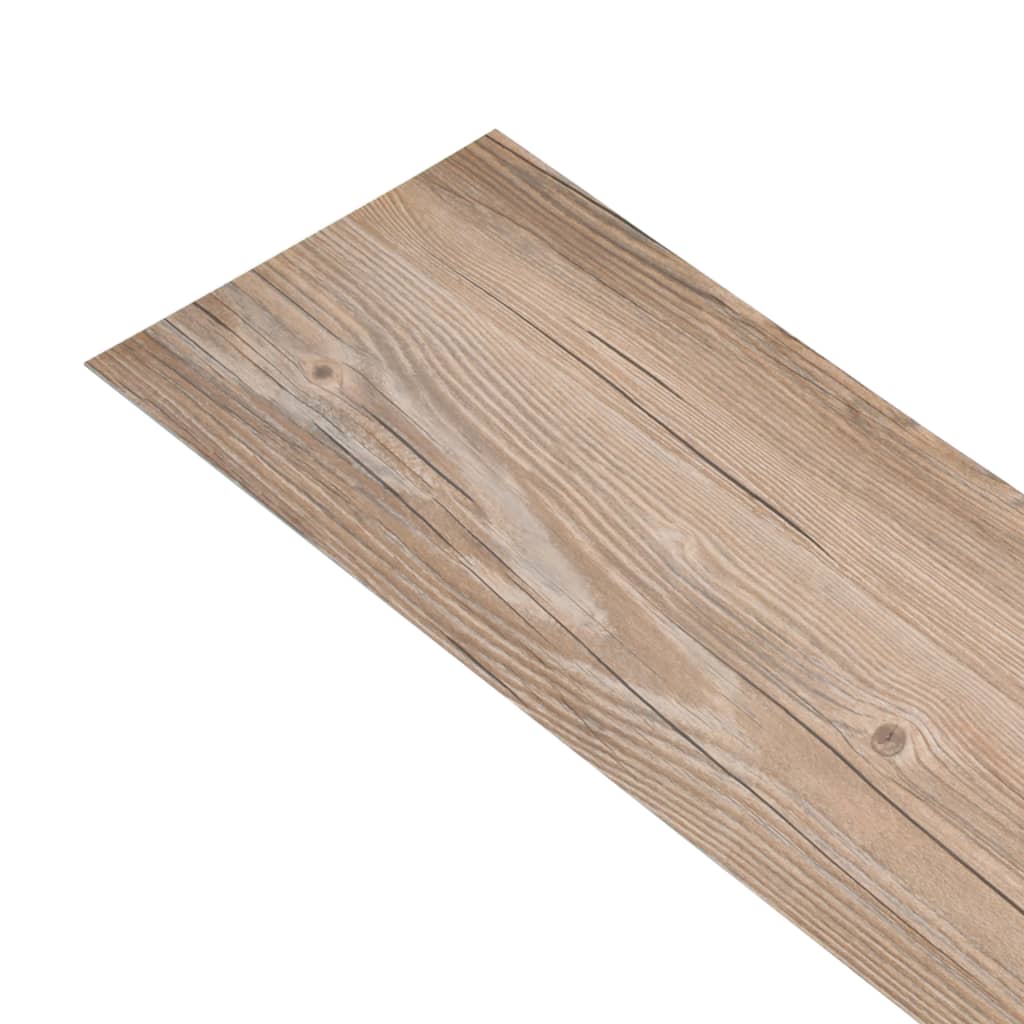 vidaXL Grindų plokštės, ąžuolo rudos, PVC, 4,46m², 3mm, nelipnios