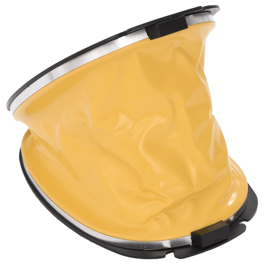 vidaXL Kojinė pompa, pilkos ir geltonos spalvos, 26x18cm, PP ir PE