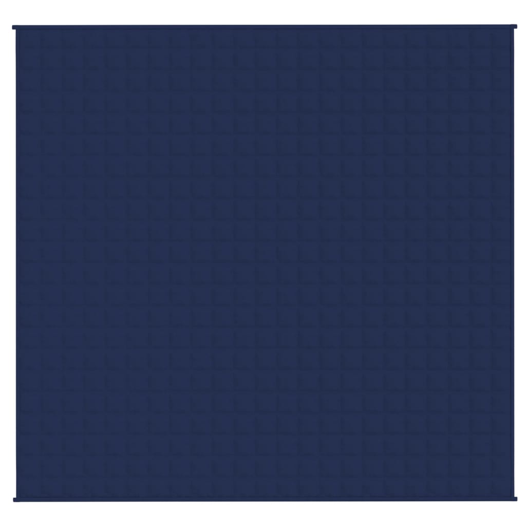 vidaXL Sunki antklodė, mėlynos spalvos, 220x235cm, audinys, 15kg