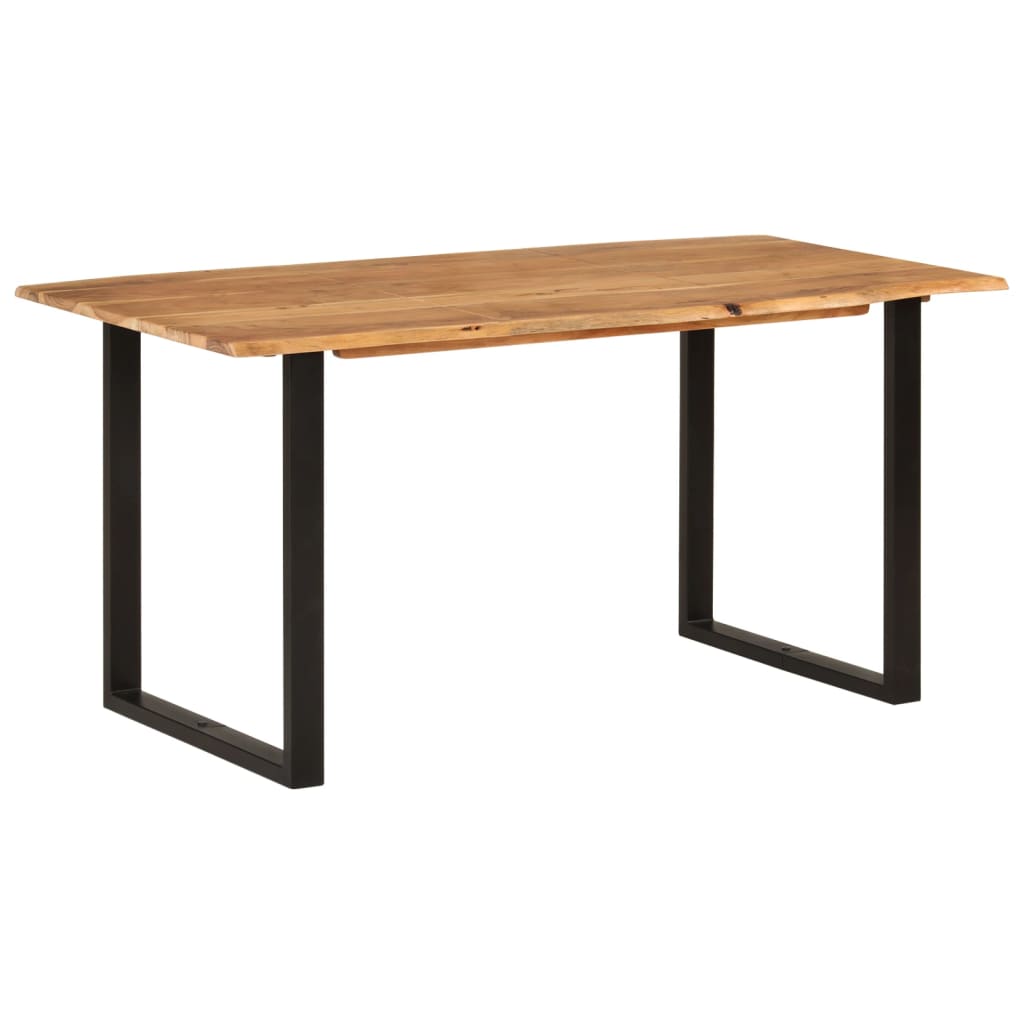 vidaXL Valgomojo stalas, 154x80x76cm, akacijos medienos masyvas