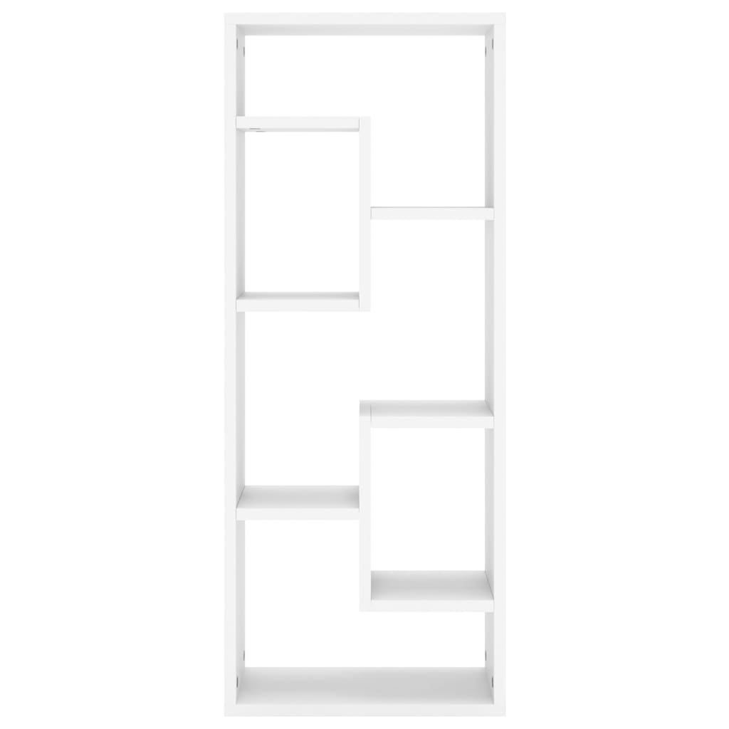 vidaXL Sieninė lentyna, baltos spalvos, 36x16x90cm, MDP