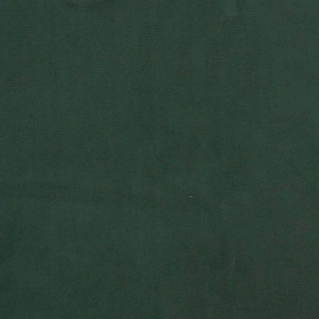vidaXL Lovos rėmas, tamsiai žalios spalvos, 140x190cm, aksomas