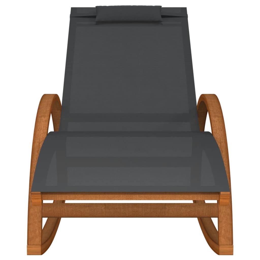 vidaXL Supama kėdė, pilkos spalvos, tekstilenas ir tuopos masyvas