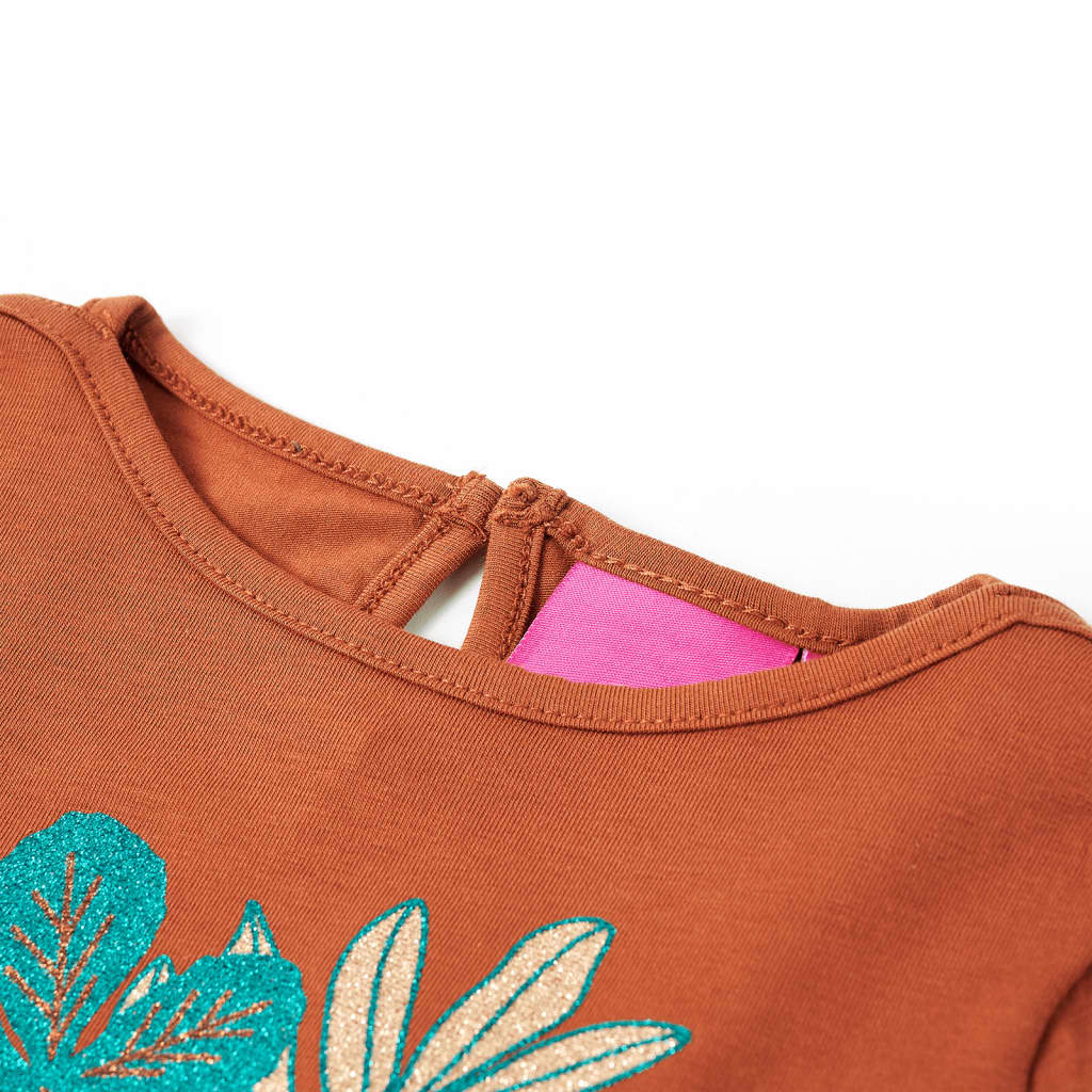 Vaikiški marškinėliai ilgomis rankovėmis, smėlio spalvos, 92 dydžio