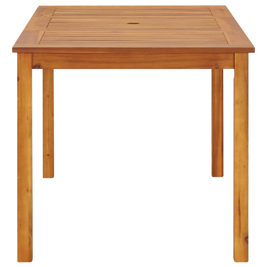 vidaXL Sodo stalas, 140x80x74cm, akacijos medienos masyvas