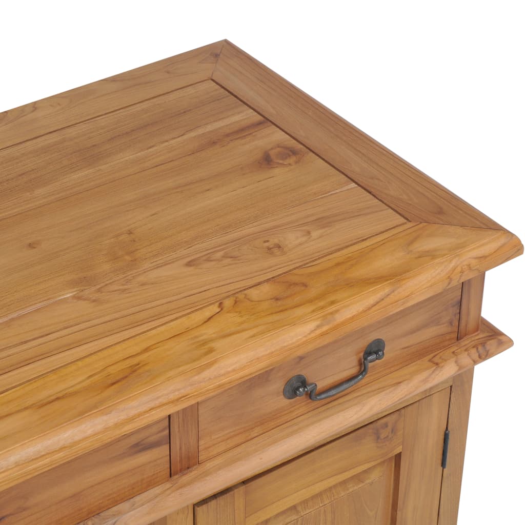 vidaXL Vadovo stalas, 140x50x76cm, tikmedžio medienos masyvas