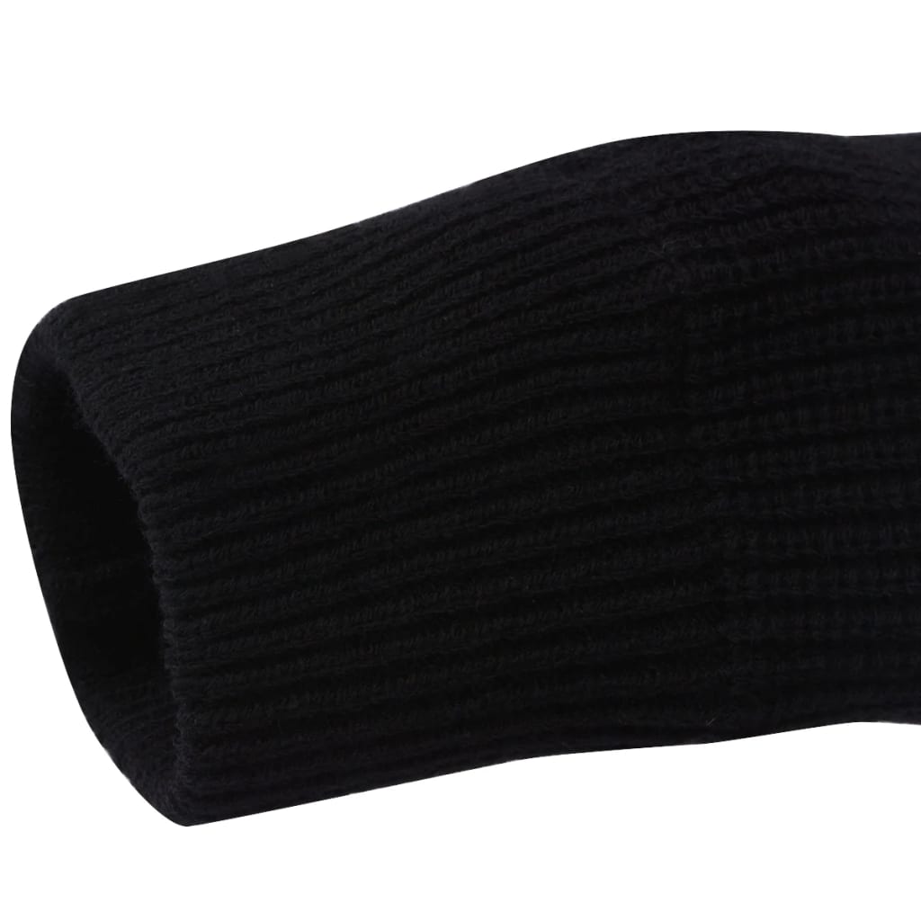 vidaXL Vyriškas darbinis megztinis, juodos spalvos, XL dydis