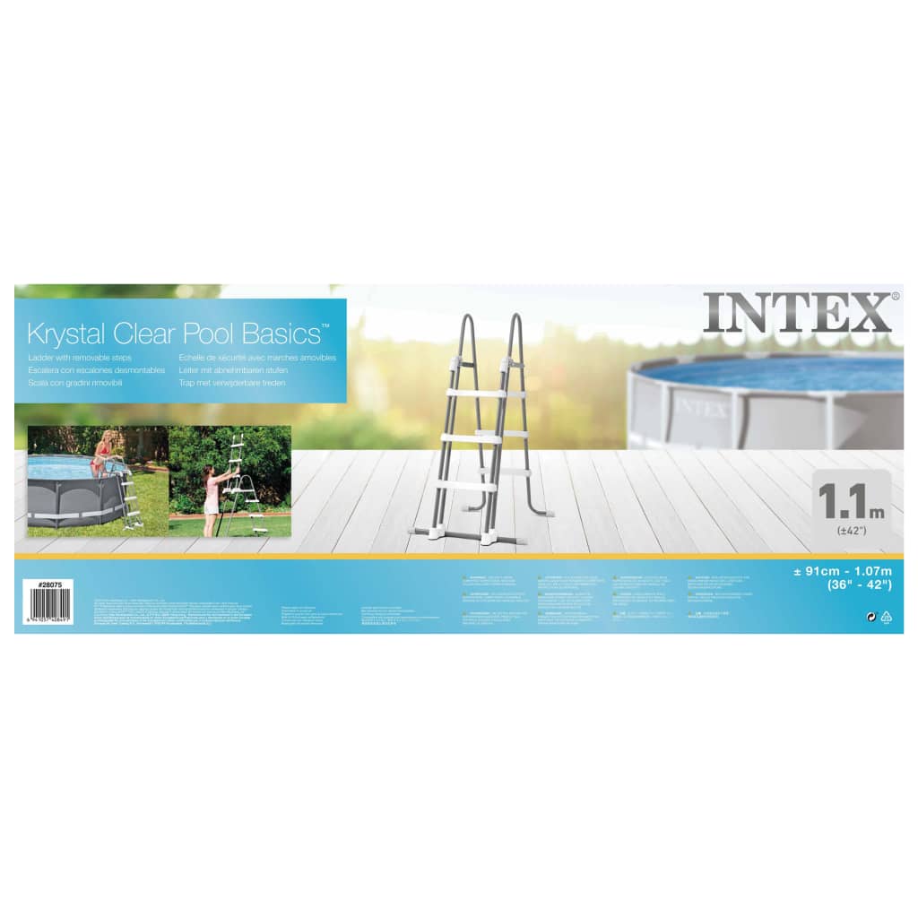 Intex Apsauginės baseino kopetėlės, 3 laipteliai, 91-107cm