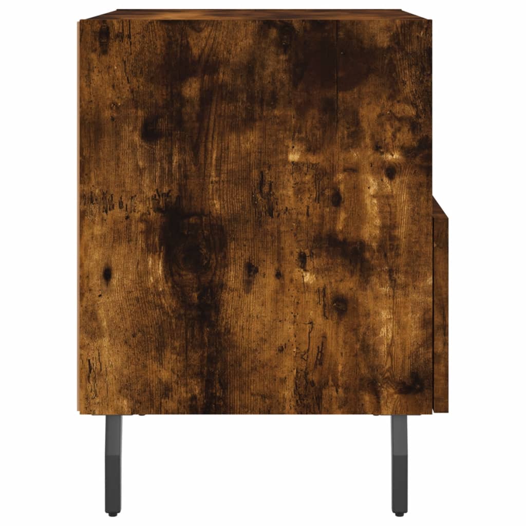 vidaXL Naktinė spintelė, dūminio ąžuolo, 40x35x47,5cm, mediena