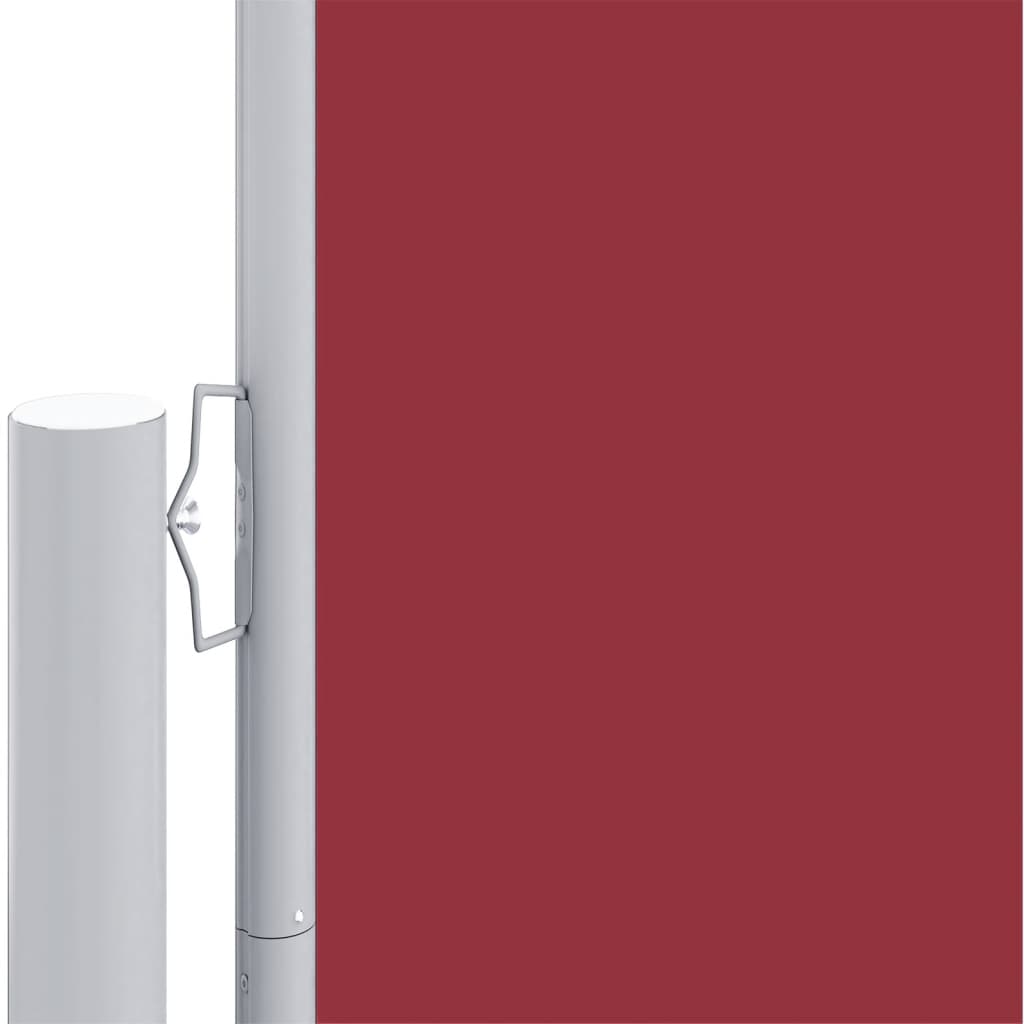 vidaXL Ištraukiama šoninė pertvara, raudonos spalvos, 220x600cm