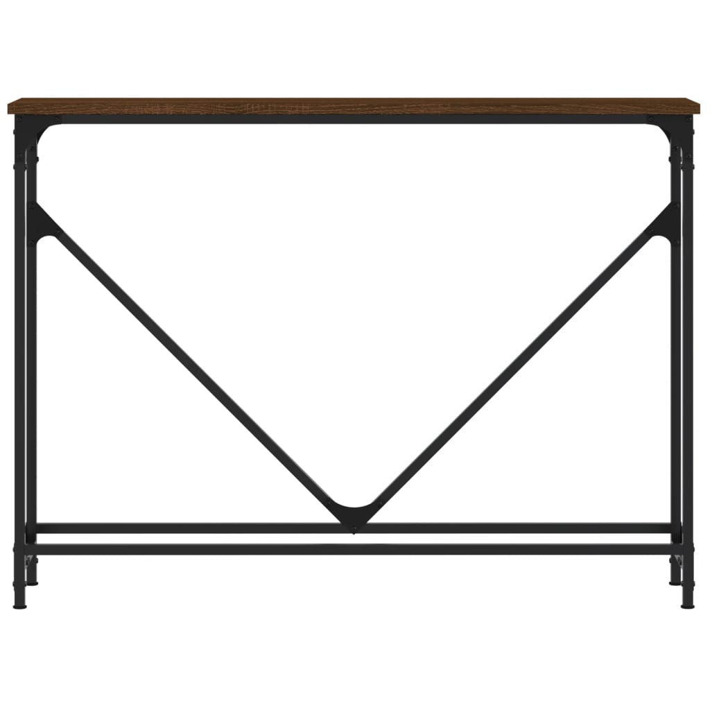 vidaXL Konsolinis staliukas, rudas ąžuolo, 102x22,5x75cm, mediena