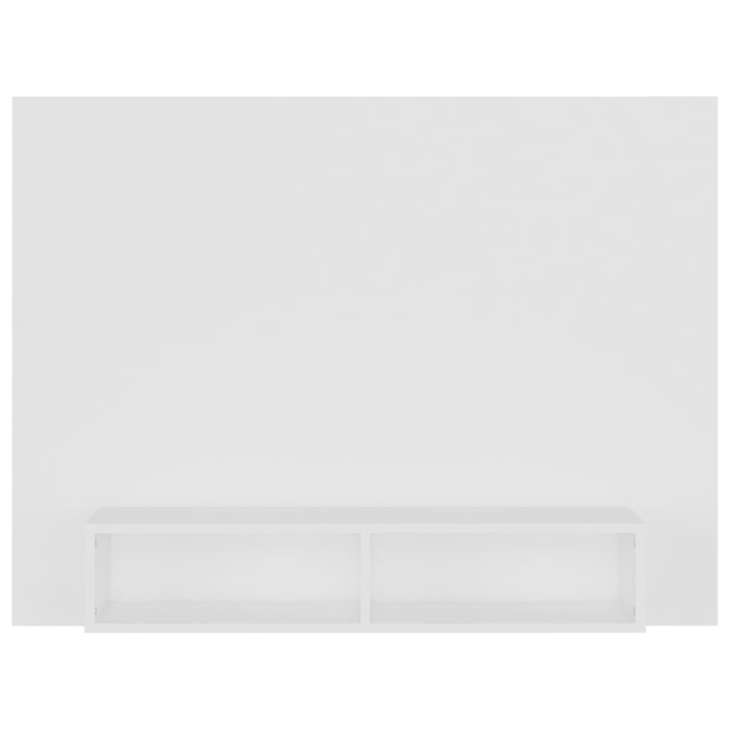 vidaXL Sieninė televizoriaus spintelė, balta, 120x23,5x90cm, MDP