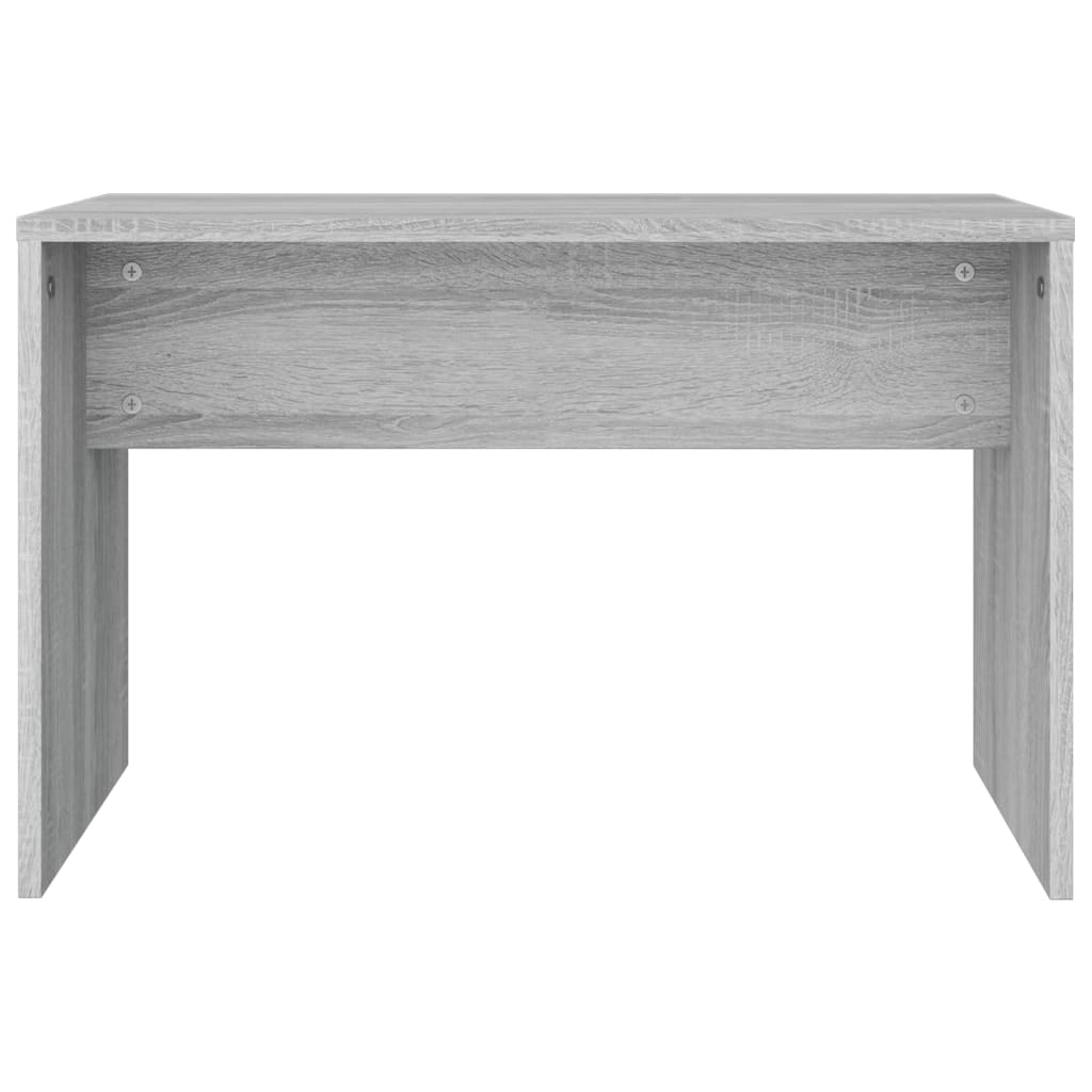 vidaXL Kosmetinio staliuko kėdutė, pilka ąžuolo, 70x35x45cm, mediena