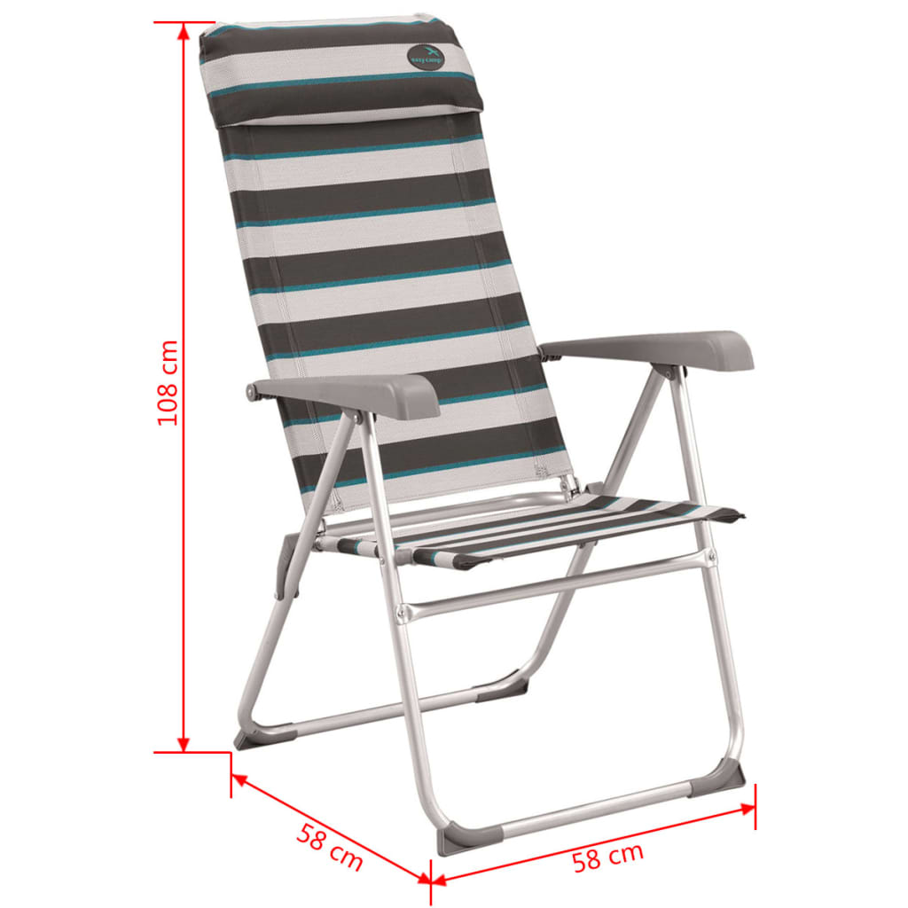 Easy Camp Sulankstoma kėdė Capella, pilka, 58x58x108cm, 420023