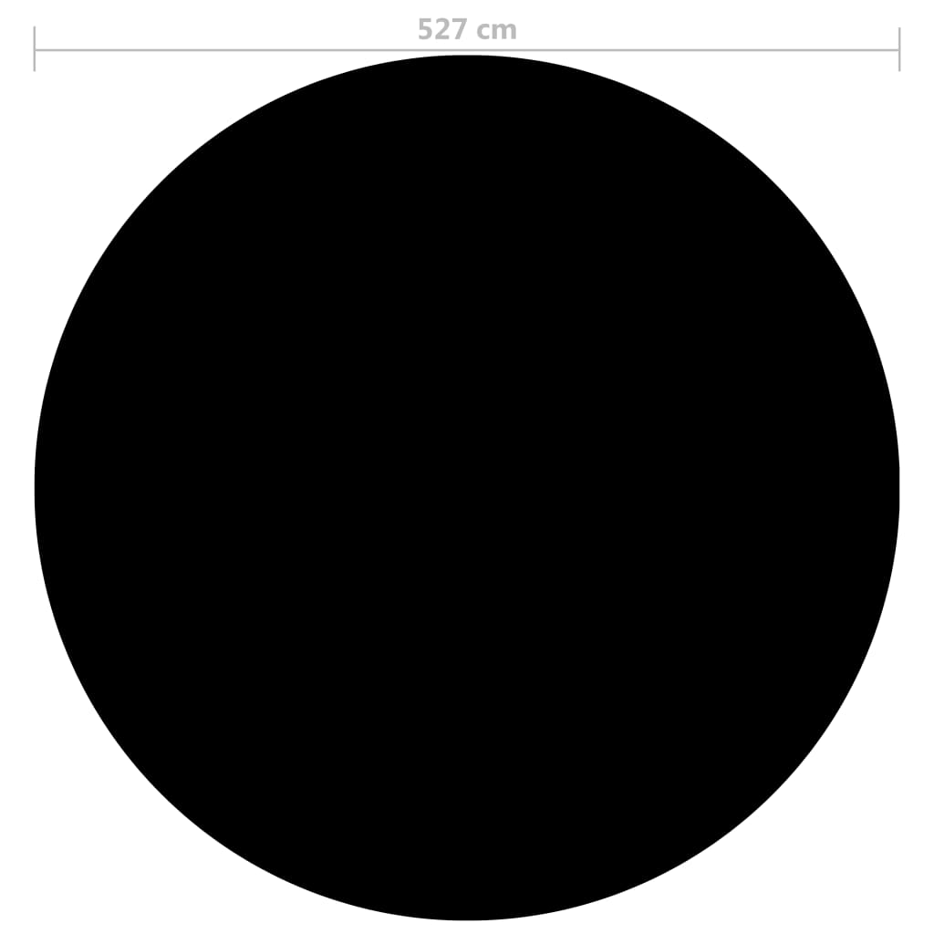 vidaXL Baseino uždangalas, juodos spalvos, 527cm, PE