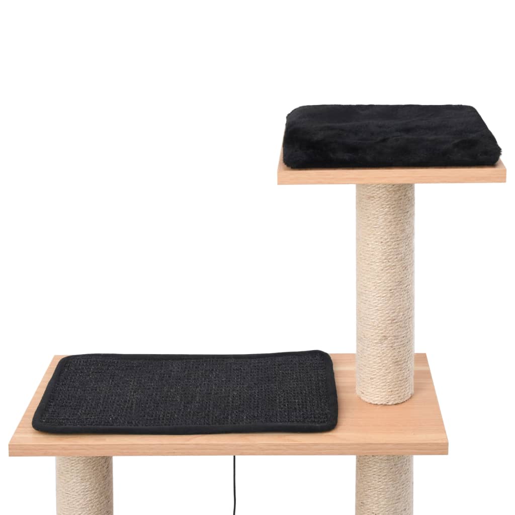 vidaXL Draskyklė katėms su kilimėliu iš sizalio, 123cm