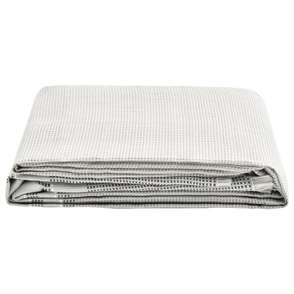 vidaXL Palapinės kilimas, pilkos spalvos, 550x250cm