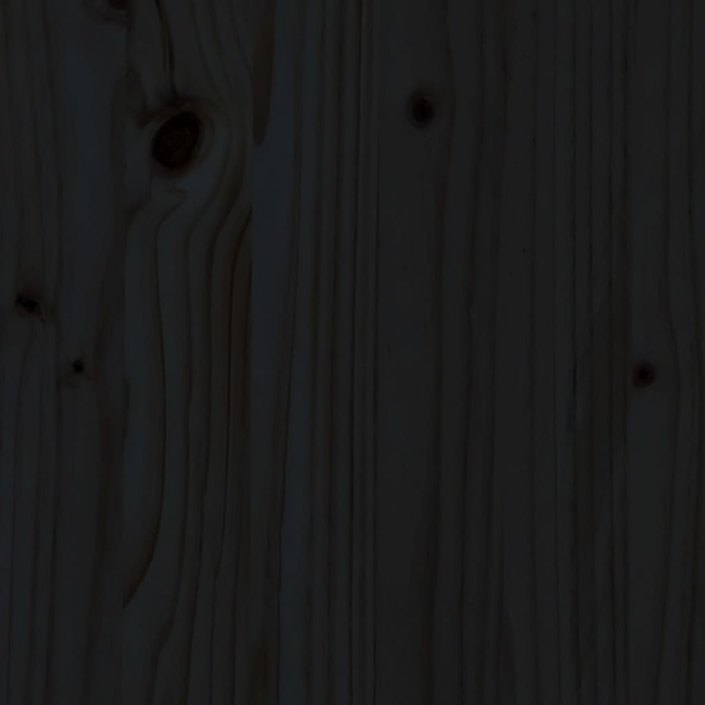 vidaXL Saulės gultai, 2vnt., juodi, 199,5x60x74cm, pušies masyvas