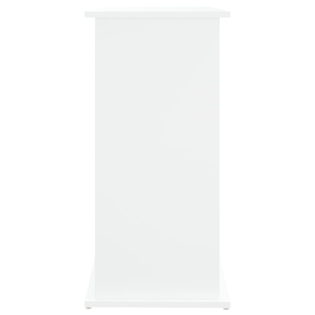 vidaXL Akvariumo stovas, baltos spalvos, 81x36x73cm, apdirbta mediena