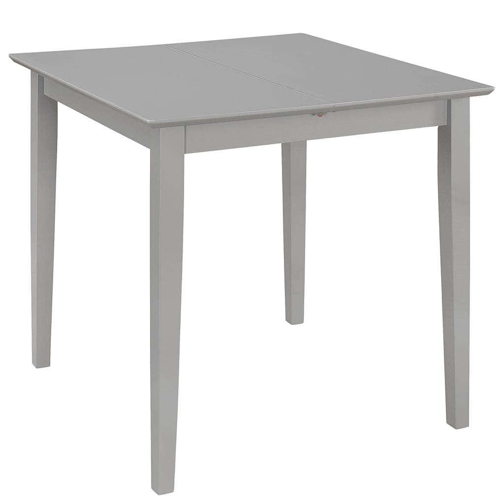 vidaXL Išskleidž. valg. stalas, pilkas, (80x120)x80x74 cm, MDF